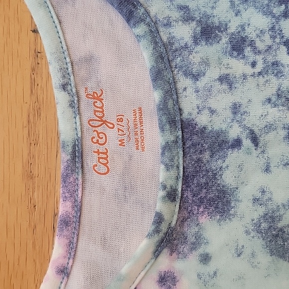 Cat and Jack size Medium Blue Tie Dye Dress - Picture 2 of 3